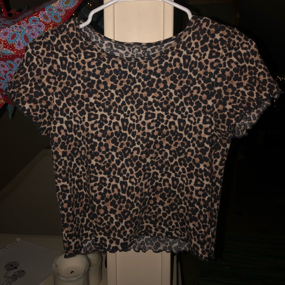 Cheetah Print American Eagle shirt